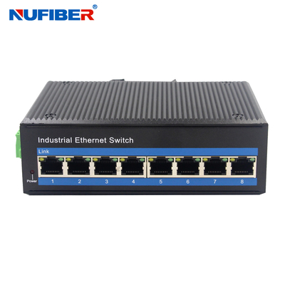 OEM POE Gigabit Industrial Ethernet Switch شبكة الألياف الضوئية مع 4/8 منافذ