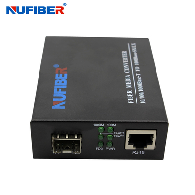 10/100 / 1000M Gigabit Ethernet UTP SFP Media Converter